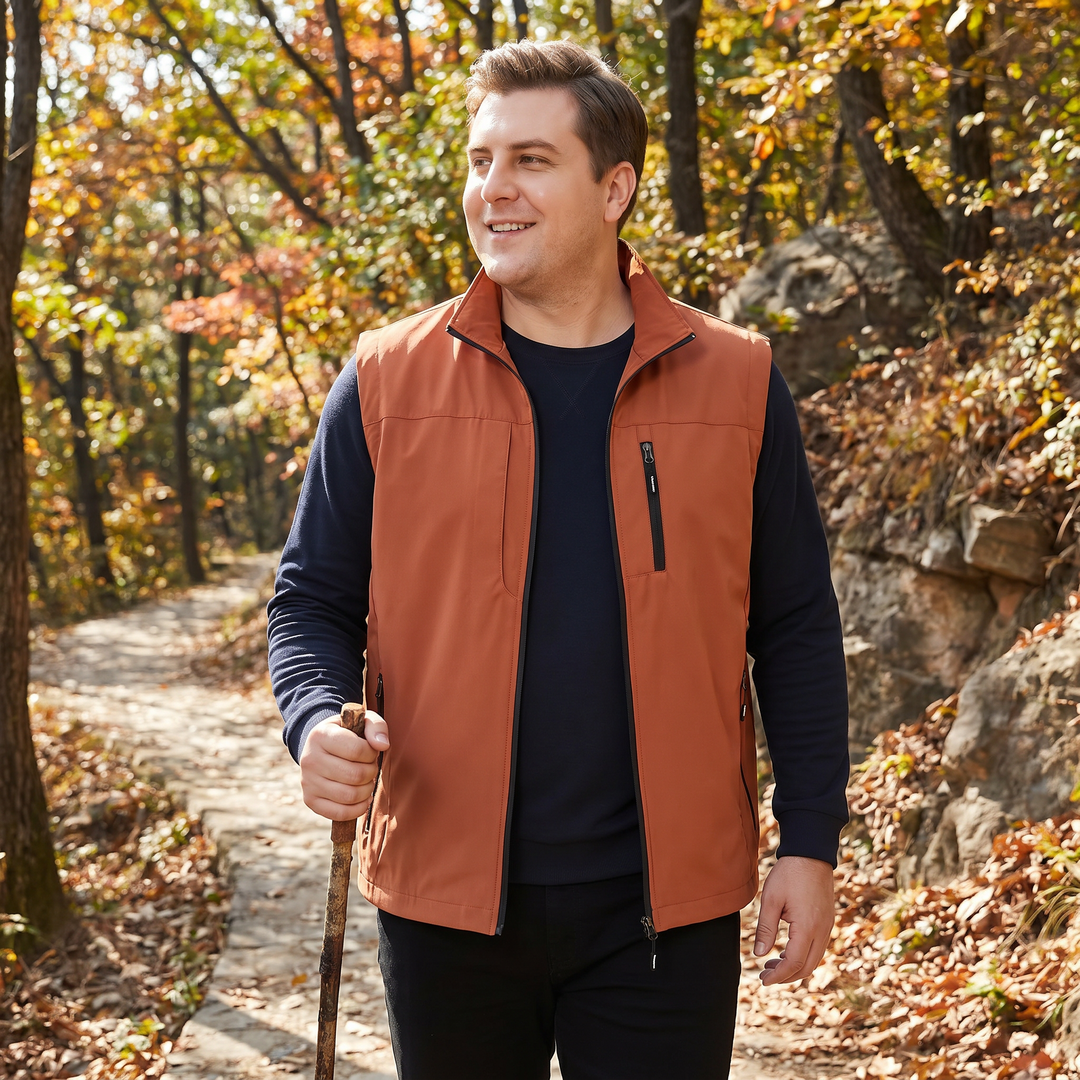 Charles | Men's Multi-Pocket Breathable Cargo Gilet for Active Outdoor Wear