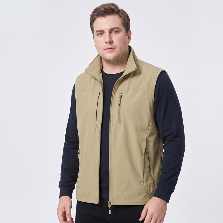 Charles | Men's Multi-Pocket Breathable Cargo Gilet for Active Outdoor Wear