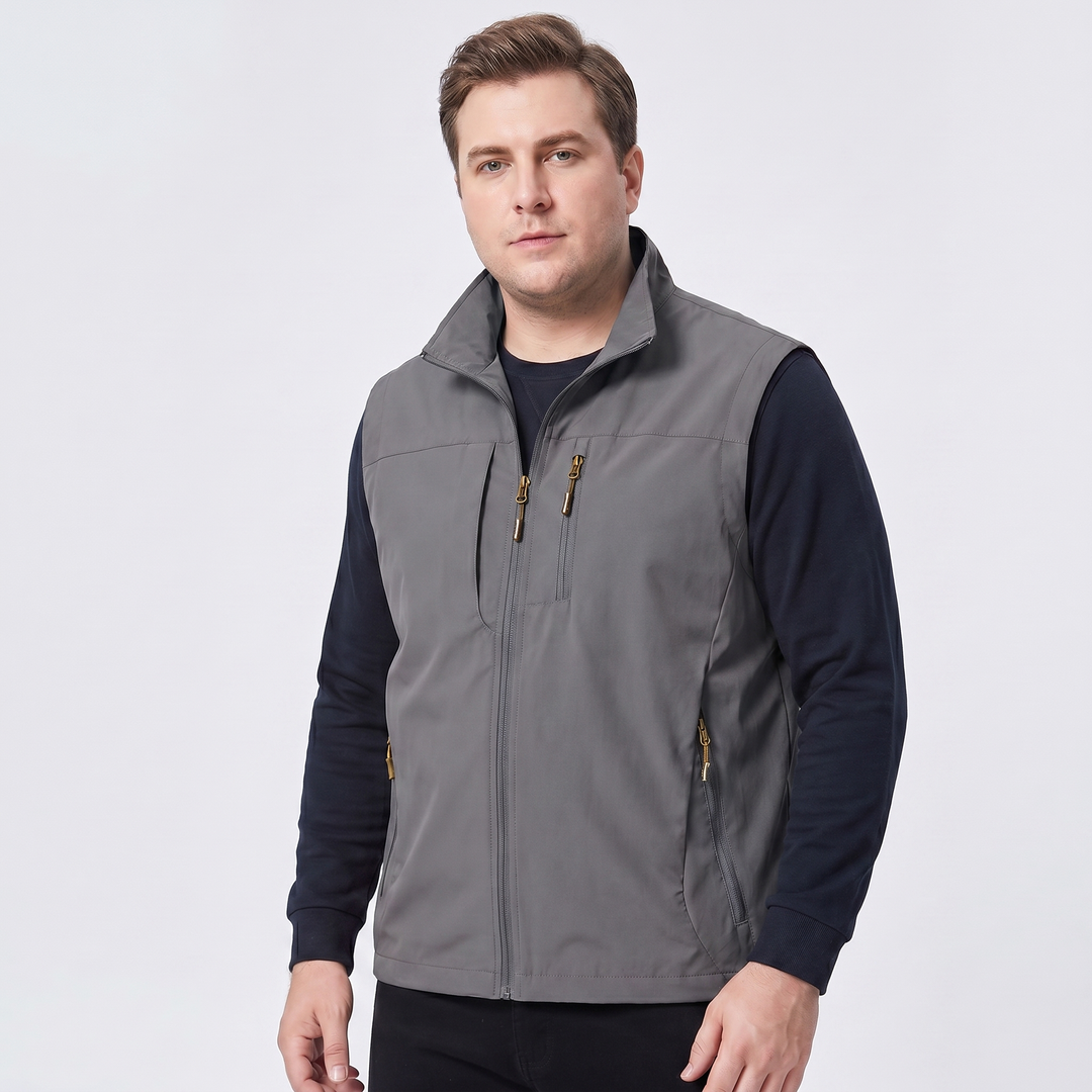 Charles | Men's Multi-Pocket Breathable Cargo Gilet for Active Outdoor Wear