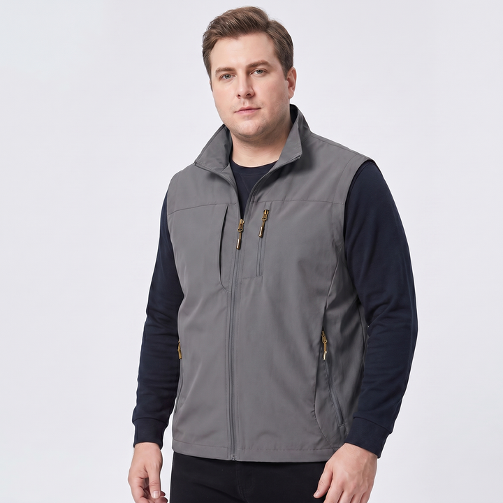 Charles | Men's Multi-Pocket Breathable Cargo Gilet for Active Outdoor Wear
