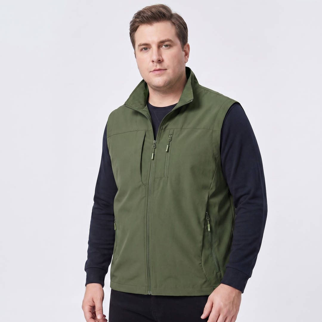 Charles | Men's Multi-Pocket Breathable Cargo Gilet for Active Outdoor Wear