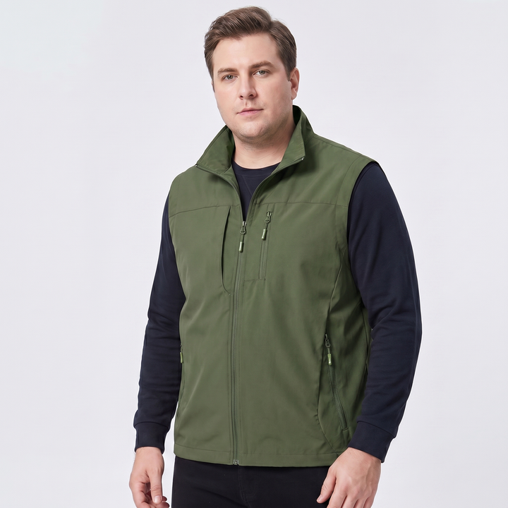 Charles | Men's Multi-Pocket Breathable Cargo Gilet for Active Outdoor Wear