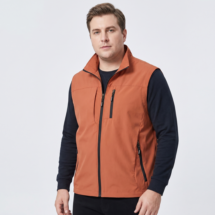 Charles | Men's Multi-Pocket Breathable Cargo Gilet for Active Outdoor Wear