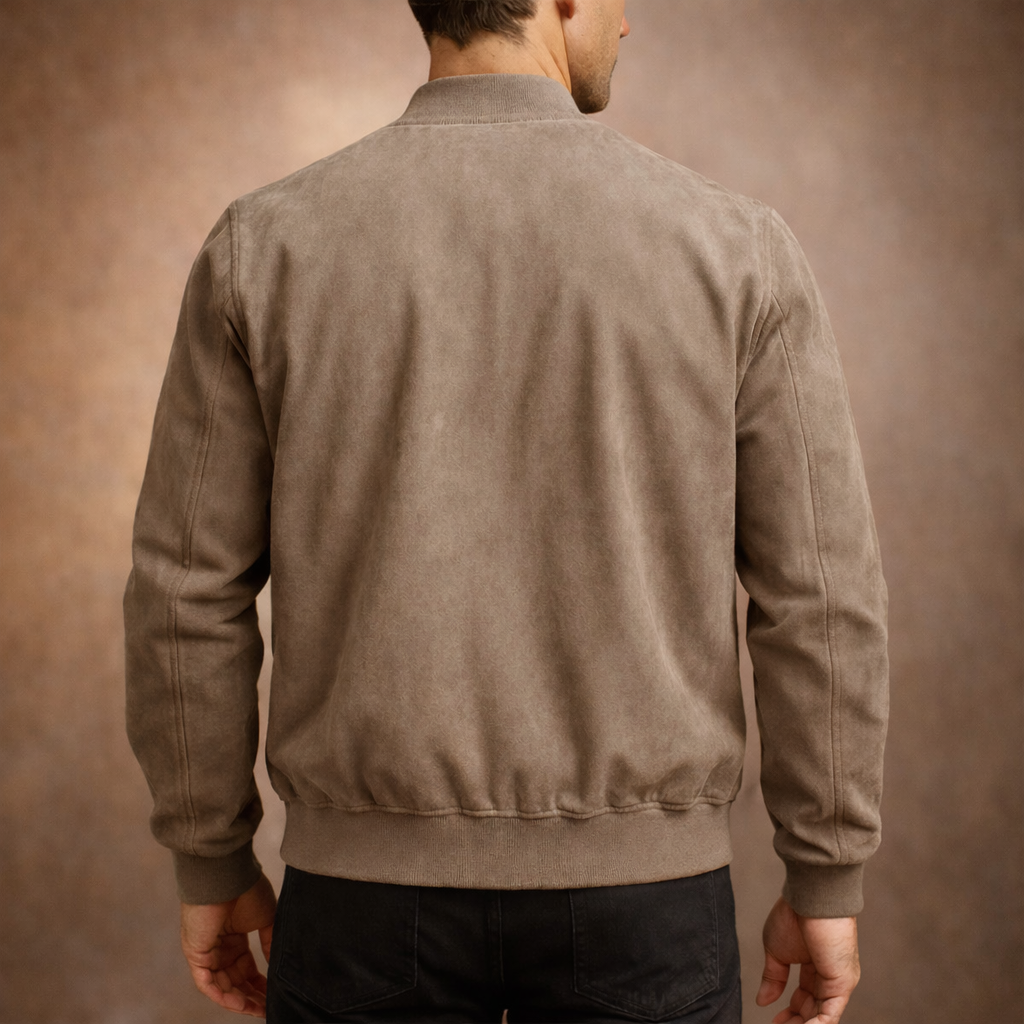 Ronan | Men’s Bomber Jacket with a Soft Textured Finish