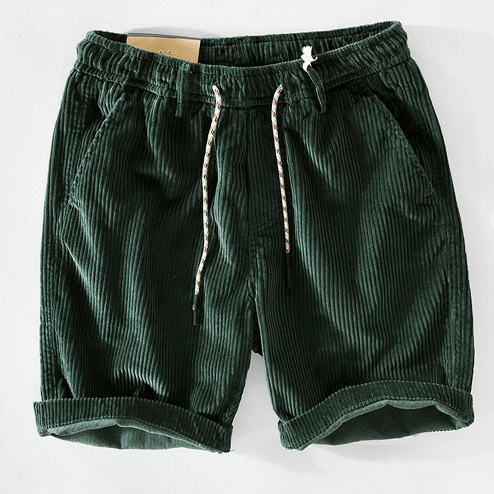 Fletcher | Men's Corduroy Shorts with Drawstring Detail