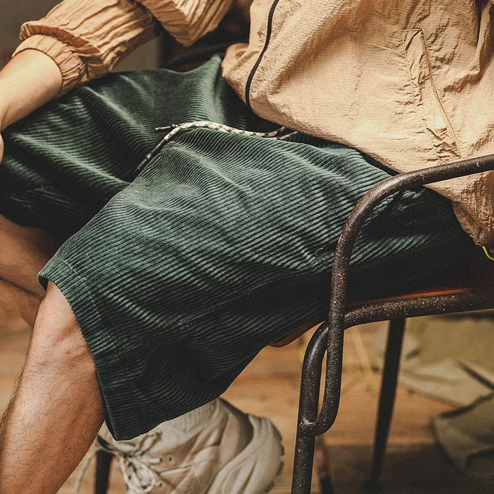 Fletcher | Men's Corduroy Shorts with Drawstring Detail