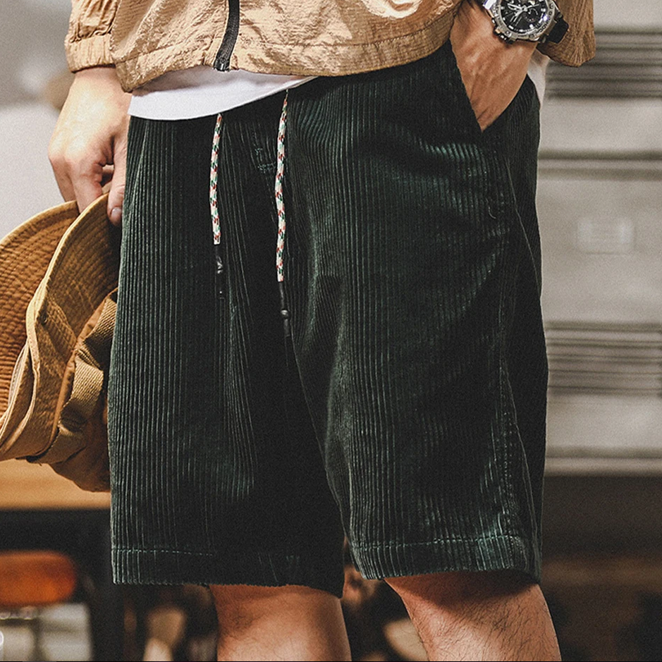 Fletcher | Men's Corduroy Shorts with Drawstring Detail
