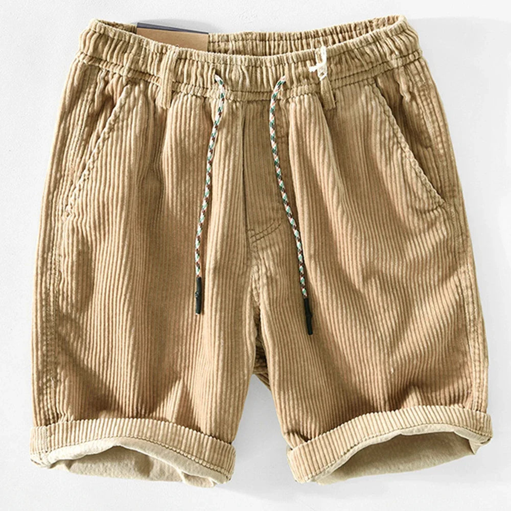Fletcher | Men's Corduroy Shorts with Drawstring Detail