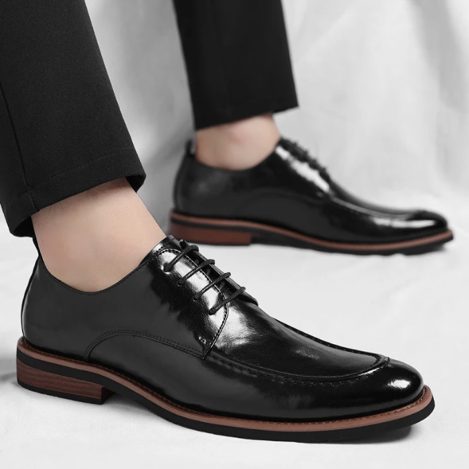 Marlo | Men's Derby Shoes with Black Toe Detail