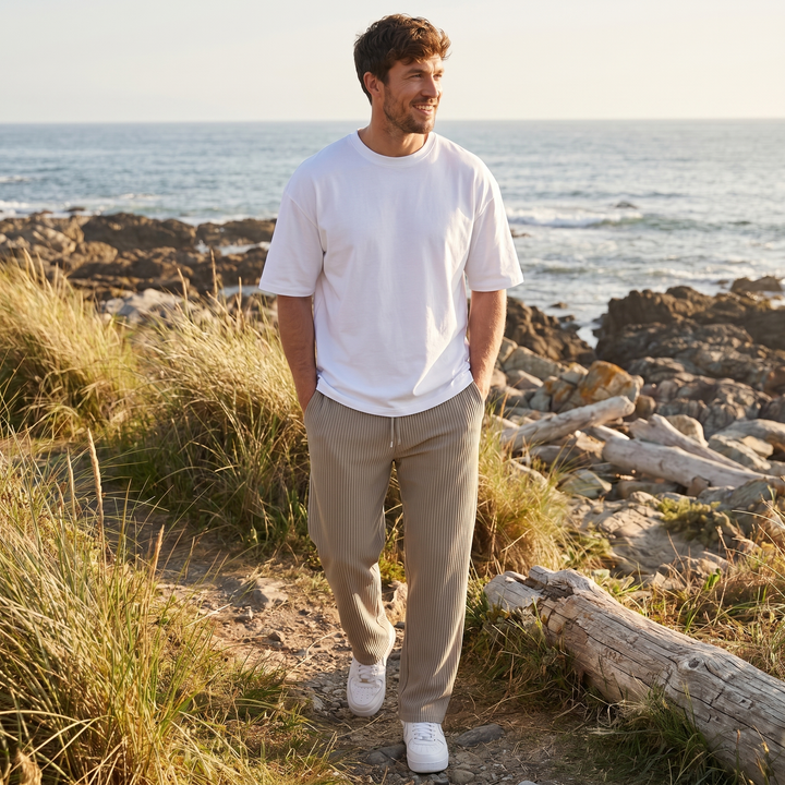 Didier | Men's Comfortable Ribbed Trousers for Relaxed Everyday Wear