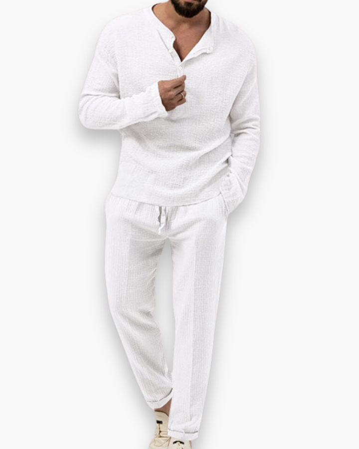 Kastel | Men's Casual Loungewear Set in Soft Cotton
