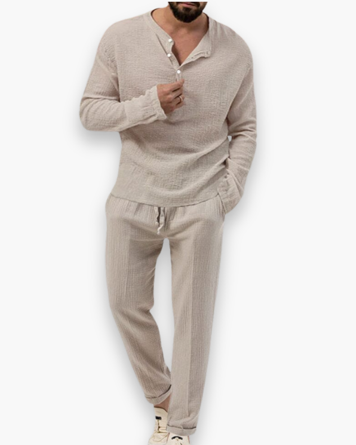 Kastel | Men's Casual Loungewear Set in Soft Cotton