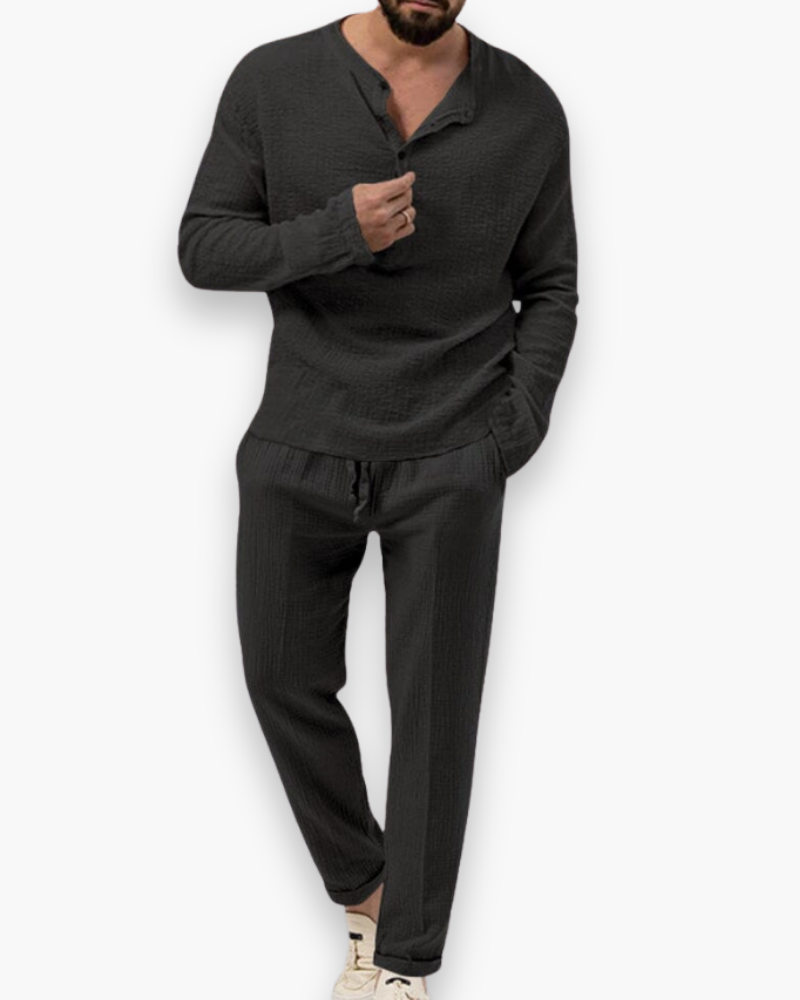 Kastel | Men's Casual Loungewear Set in Soft Cotton