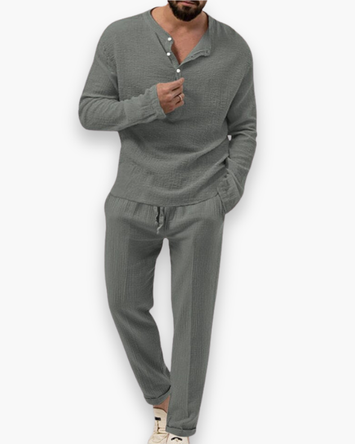 Kastel | Men's Casual Loungewear Set in Soft Cotton