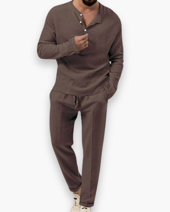 Kastel | Men's Casual Loungewear Set in Soft Cotton