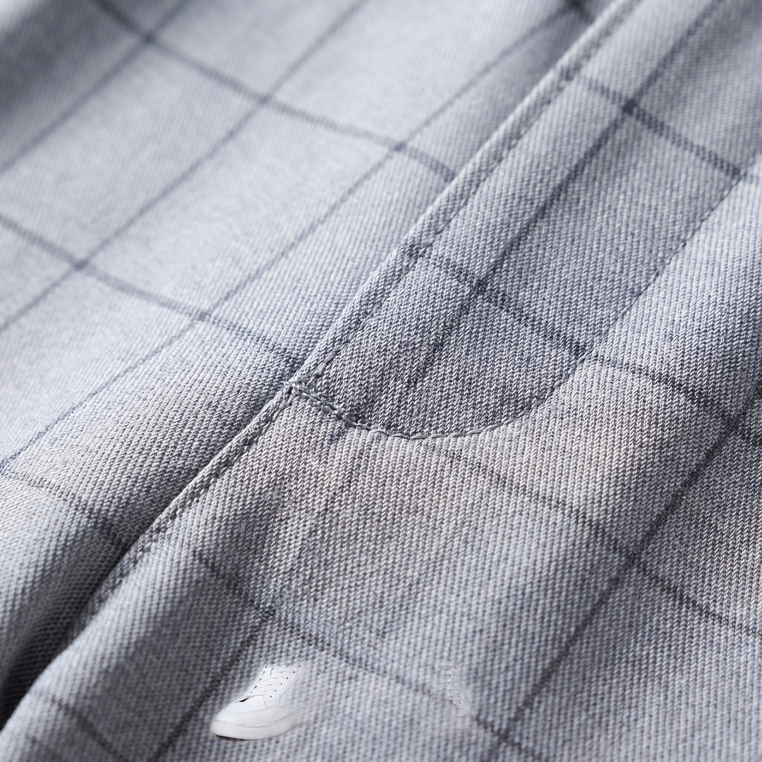 Elliot | Men's Slim Plaid Suit Trousers for Smart Casual Everyday Wear