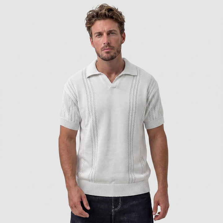 Franco | Men's Knit Polo Shirt for Smart Casual Everyday Wear