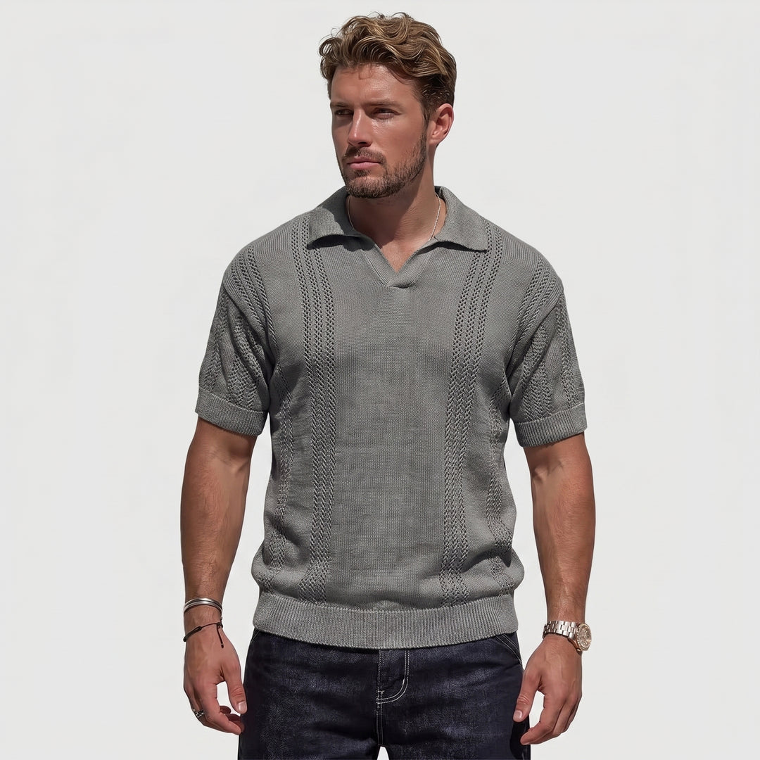 Franco | Men's Knit Polo Shirt for Smart Casual Everyday Wear