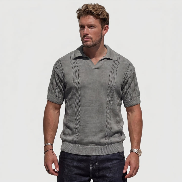 Franco | Men's Knit Polo Shirt for Smart Casual Everyday Wear