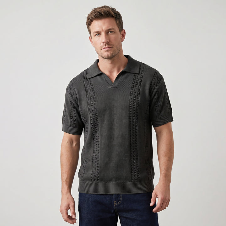 Franco | Men's Knit Polo Shirt for Smart Casual Everyday Wear