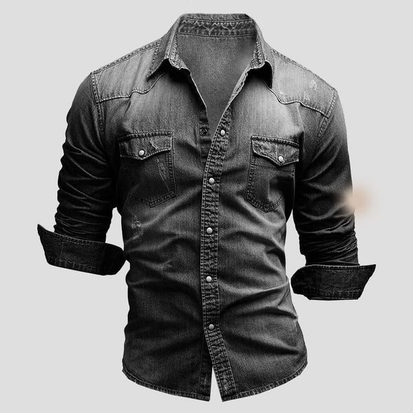 Hudson | Men’s Denim Shirt with a Casual Button Front