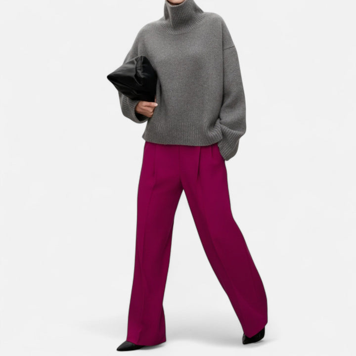 Elise | Women’s Roll Neck Jumper in a Relaxed Fit