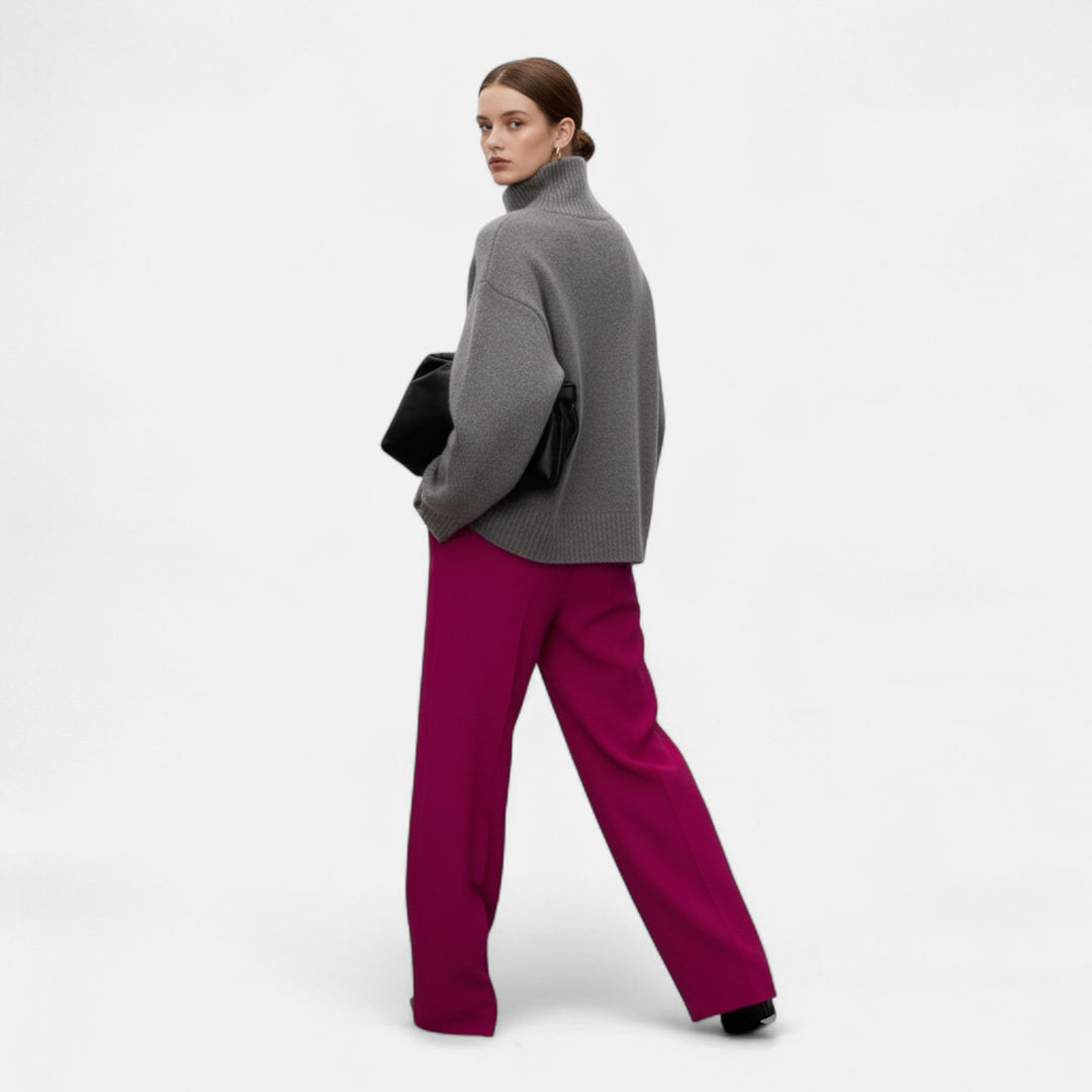 Elise | Women’s Roll Neck Jumper in a Relaxed Fit