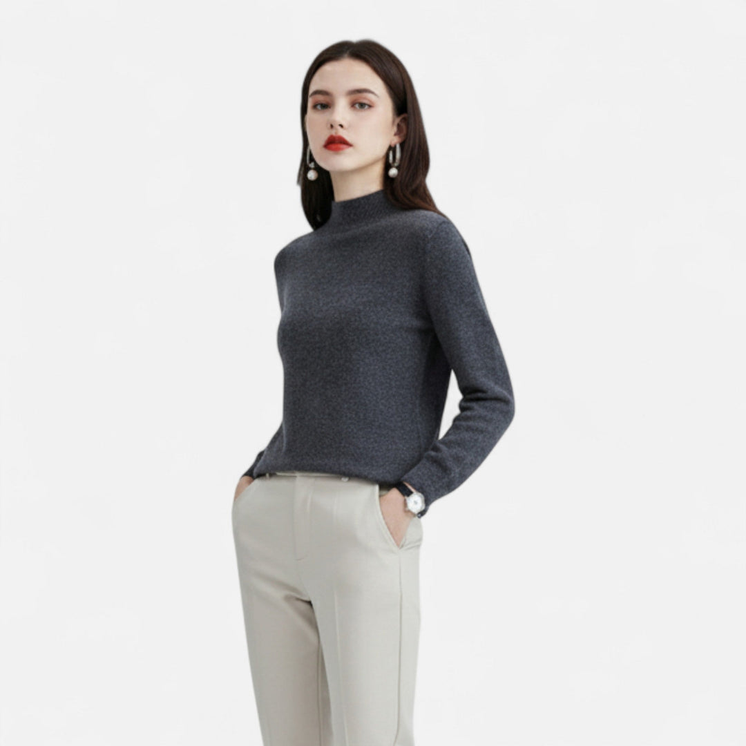 Mila | Women’s Knit Jumper with a Soft High Neck