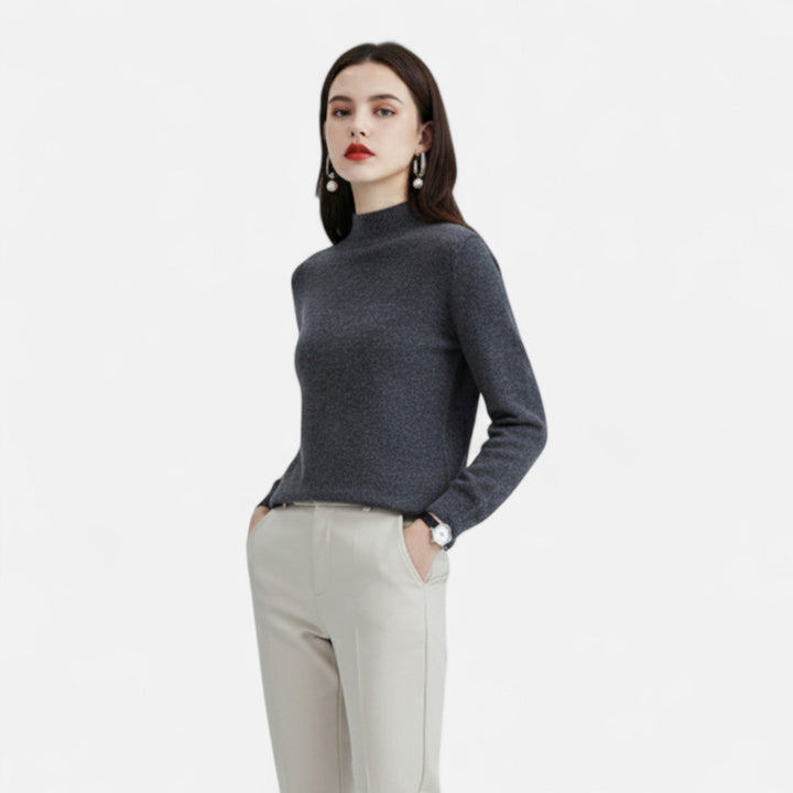 Mila | Women’s Knit Jumper with a Soft High Neck