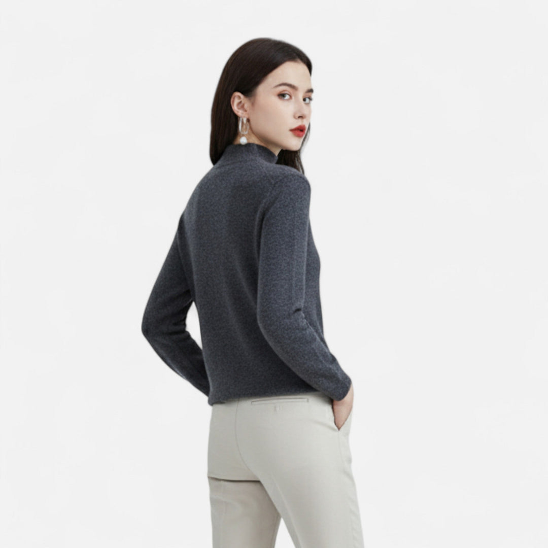 Mila | Women’s Knit Jumper with a Soft High Neck