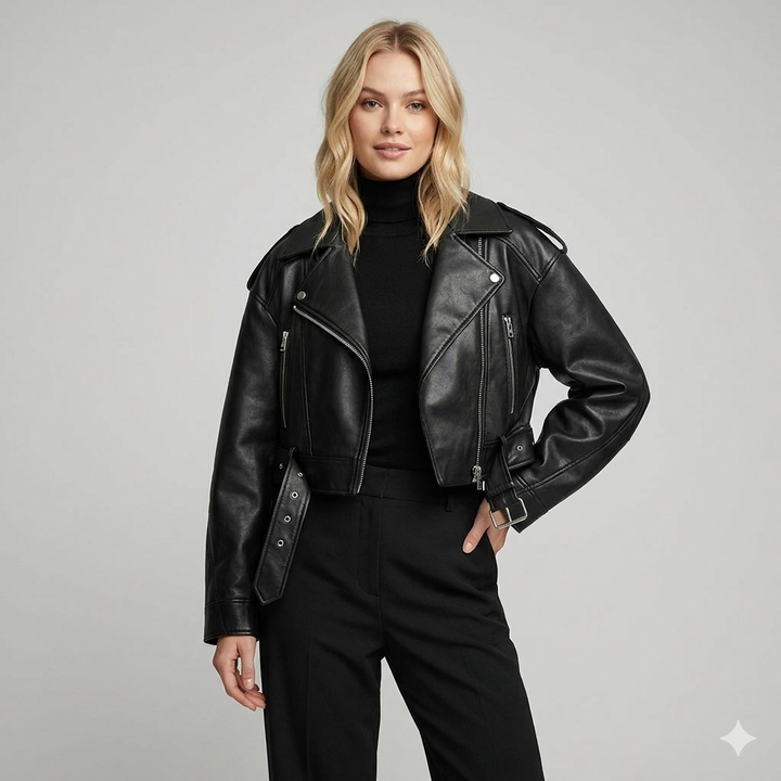 Kiera | Women’s Biker Jacket with a Cropped Fit