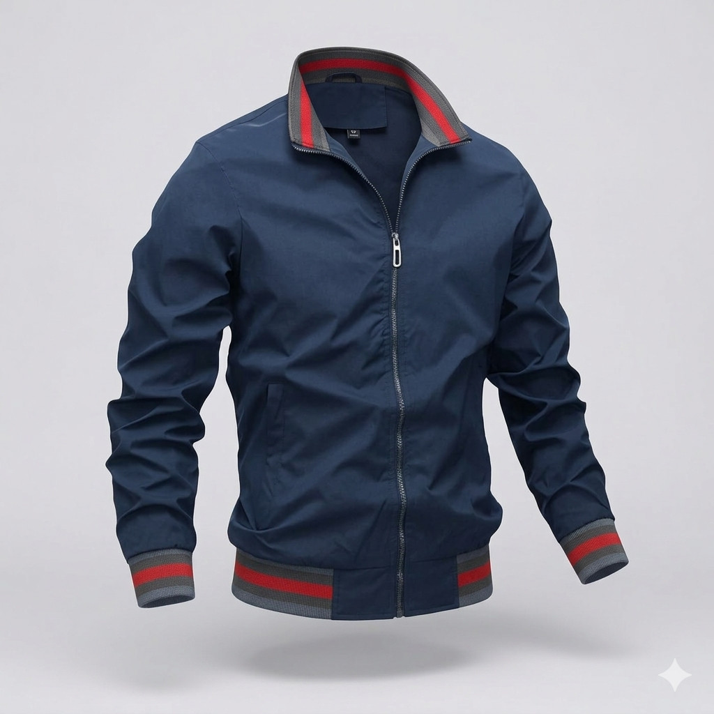 Evan | Men’s Zip Jacket with a Stand Collar