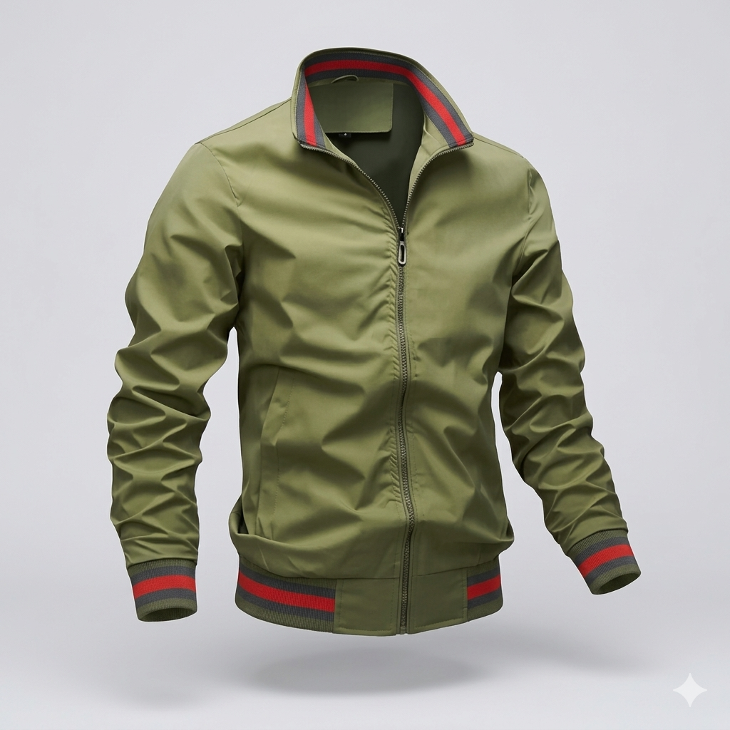 Evan | Men’s Zip Jacket with a Stand Collar