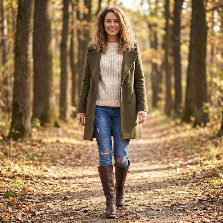 Isla | Women’s Knee High Boots with a Buckle Detail