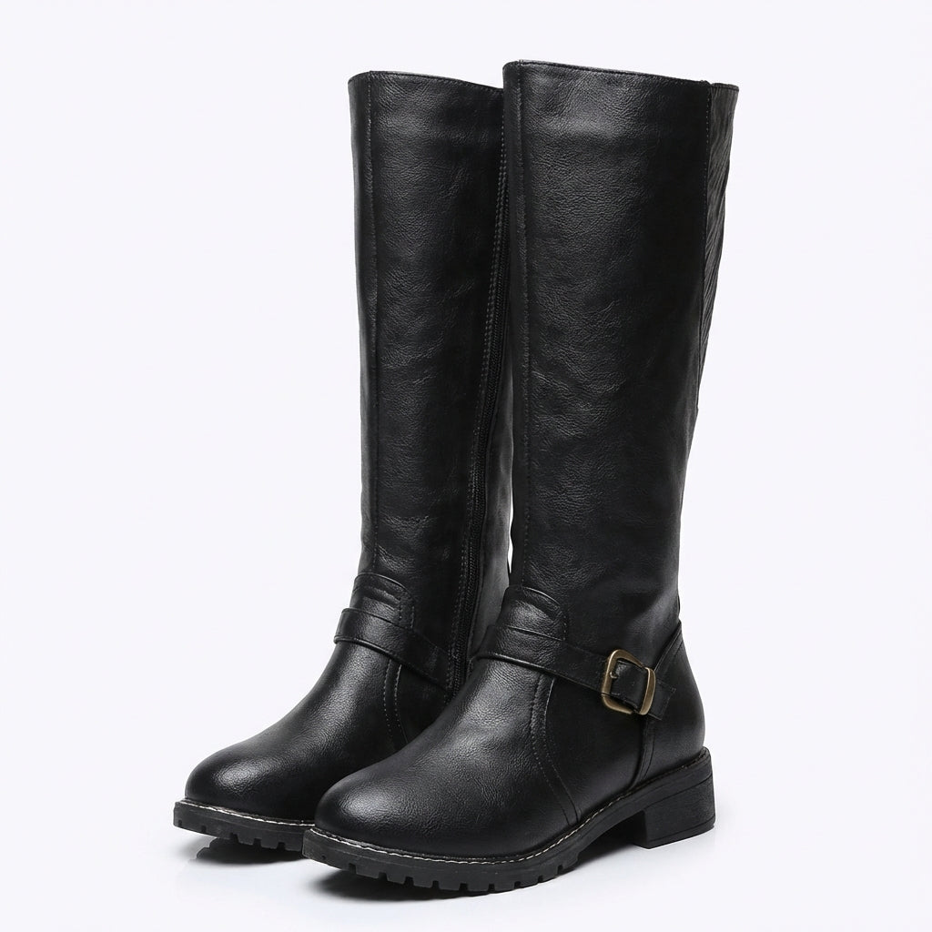 Isla | Women’s Knee High Boots with a Buckle Detail