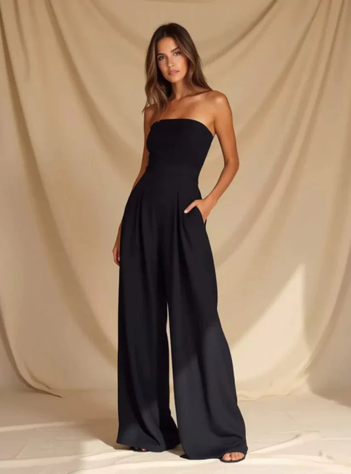 Sienna | Women’s Strapless Jumpsuit with a Wide Leg Shape