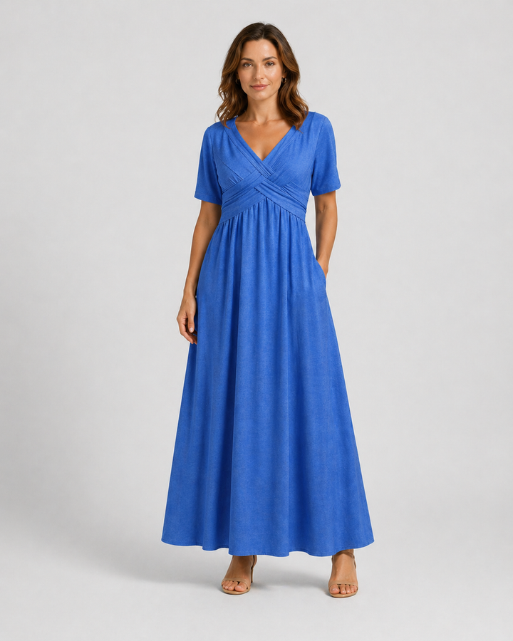 Leyla | Women's Elegant Midi Dress in a Flattering Everyday Silhouette