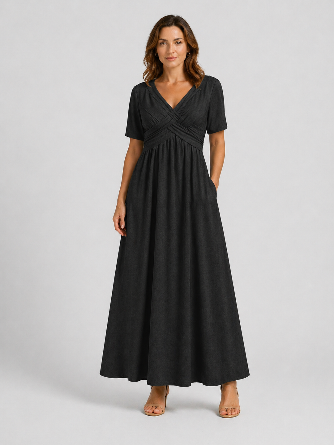 Leyla | Women's Elegant Midi Dress in a Flattering Everyday Silhouette