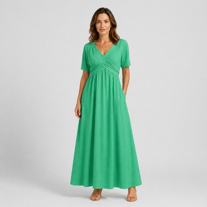 Leyla | Women's Elegant Midi Dress in a Flattering Everyday Silhouette