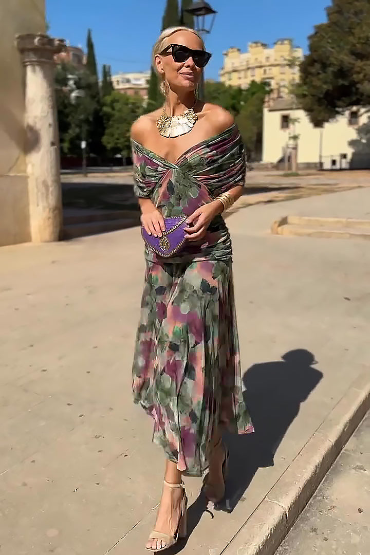 Serena | Women’s Maxi Dress featuring a Wrap Front