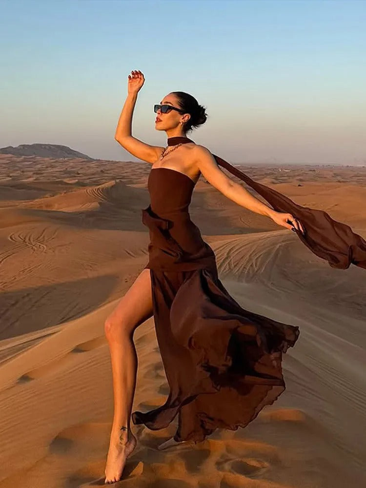 Felicity | Women's Asymmetric Gown for Evening Elegance