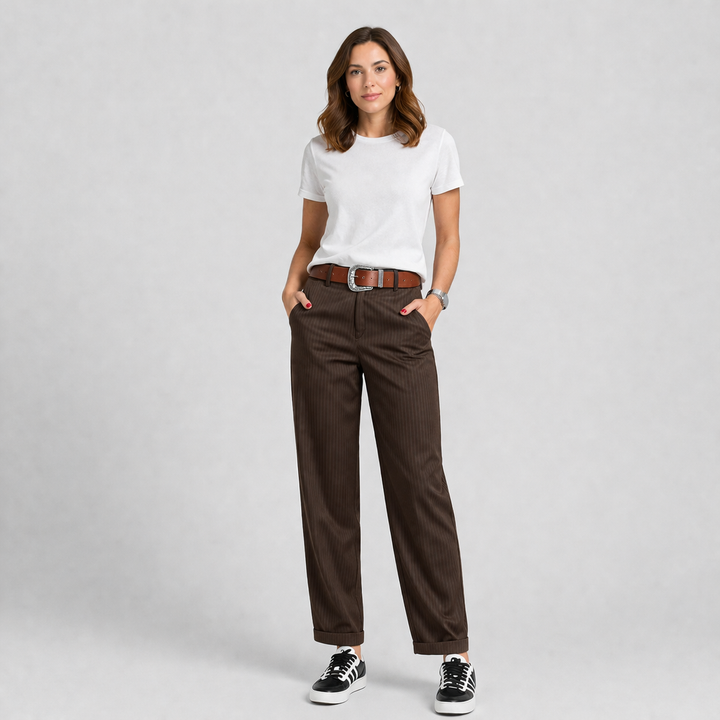 Matilda | Women's Striped Trousers with a Figure-Flattering Fit