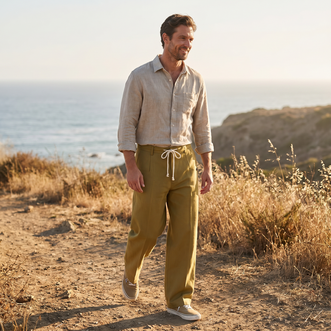 Maxwell | Men's Ferran Ryan Trousers for Smart Casual Everyday Wear
