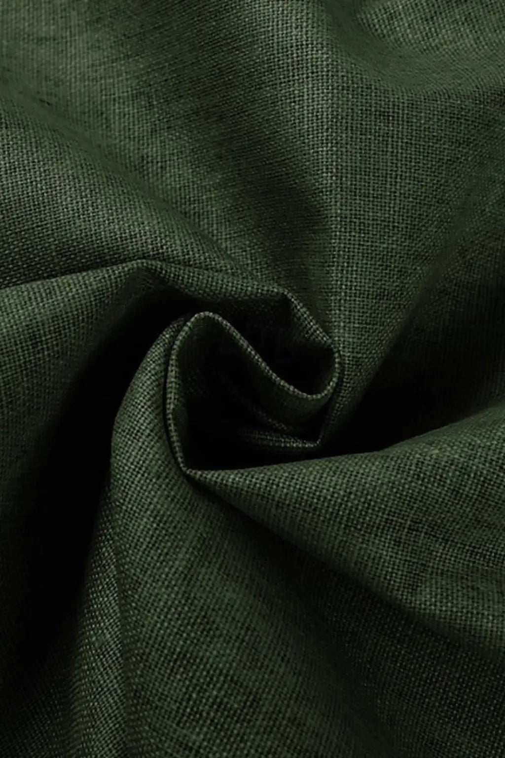 Weston | Men's Double-Breasted Linen Suit in Forest Green