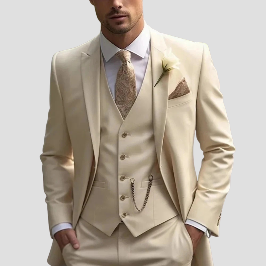 Dominic | Men’s Three Piece Suit with a Sharp Tailored Fit