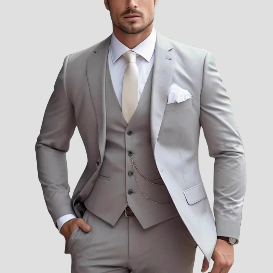 Dominic | Men’s Three Piece Suit with a Sharp Tailored Fit