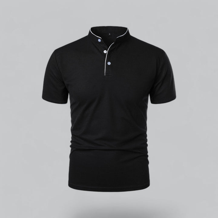 Tavish | Men's Polo Shirt with Mandarin Collar