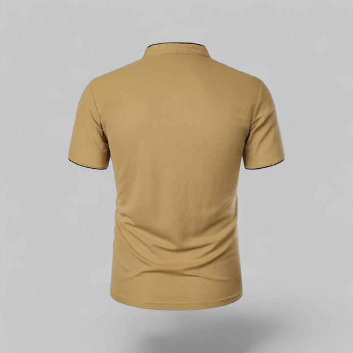 Tavish | Men's Polo Shirt with Mandarin Collar