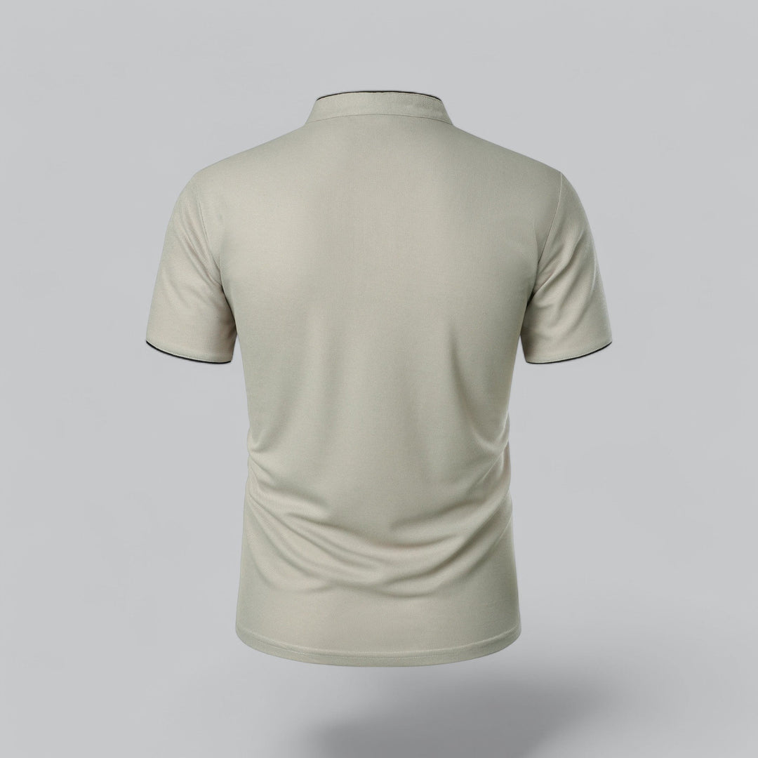 Tavish | Men's Polo Shirt with Mandarin Collar