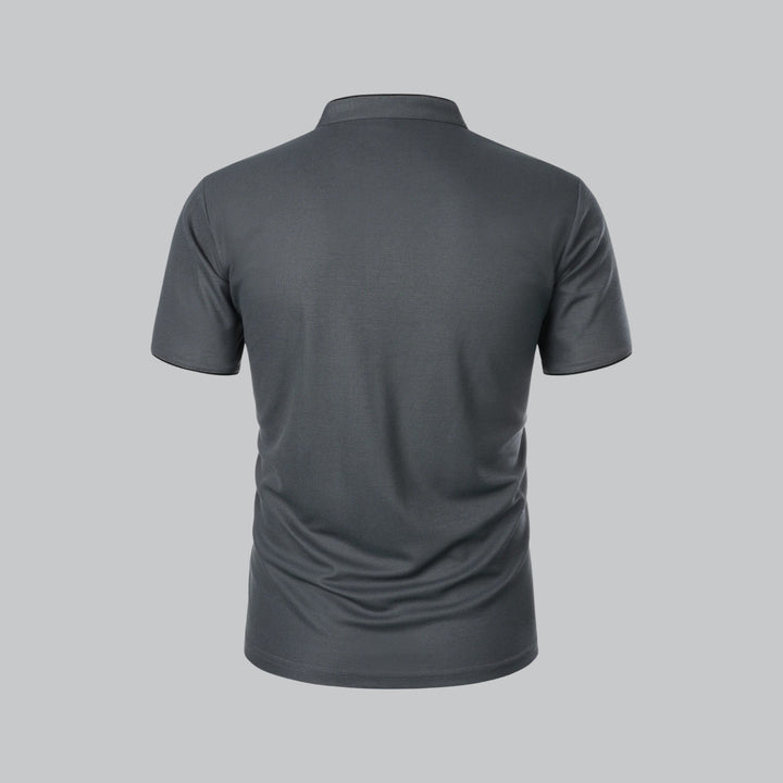 Tavish | Men's Polo Shirt with Mandarin Collar